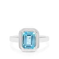Sky Blue Topaz Ring in Sterling Silver 2.95cts