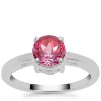 Mystic Pink Topaz Ring in Sterling Silver 1.50cts