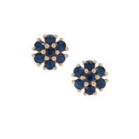 Australian Blue Sapphire Earrings in 9K Gold 1.10cts
