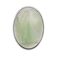"Chintamani" Green Fluorite Ring in Sterling Silver 92.91cts