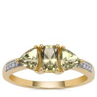 Csarite® Ring with Diamond in 9K Gold 1.60cts
