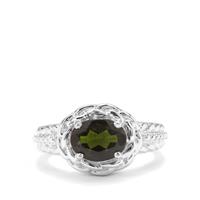 Chrome Diopside Ring in Sterling Silver 1.97cts
