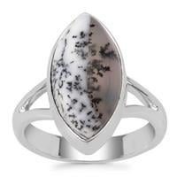 Dendrite Ring in Sterling Silver 5.58cts