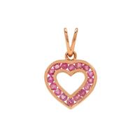 Pink Sapphire Pendant in 9K Rose Gold 0.80ct