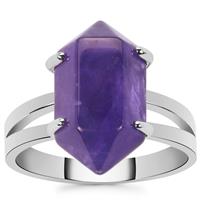 Zambian Amethyst Ring  in Sterling Silver 20cts