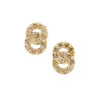 Champagne Argyle Diamonds Earrings in 9K Gold 0.76ct