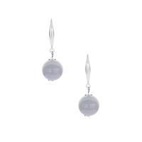 Type A Lavender Jadeite Earrings in Sterling Silver 18cts