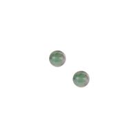 Type A Burmese Jadeite Earrings in Sterling Silver 10cts