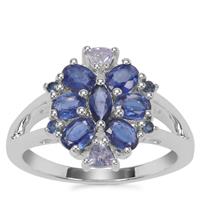 Nilamani, Thai Sapphire Ring with Tanzanite in Sterling Silver 2cts