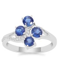 Nilamani Ring with White Zircon in Sterling Silver 1.43cts