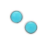 Turquoise Earrings in Sterling Silver 2.40cts