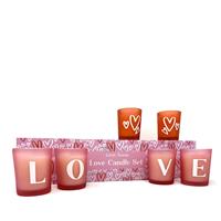 Gem Auras Love Set of 6 Candles with Rose Quartz Beads ATGW 45cts