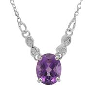 Moroccan Amethyst Necklace in Sterling Silver 1.65cts