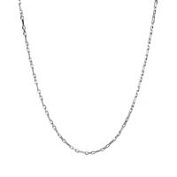 20" Sterling Silver Couture Diamond Cut Figaro Chain 3.89g
