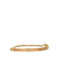9K Gold Altro Diamond Cut Ball Chain Half Bangle Bracelet 3.20g