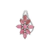 Balas Pink Tourmaline Pendant in Sterling Silver 2.71cts