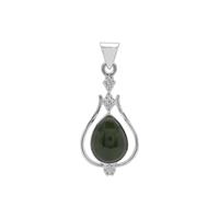 Nephrite Jade Pendant in Sterling Silver 10cts