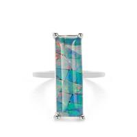 Mosaic Opal (7x20mm) Ring in Sterling Silver 