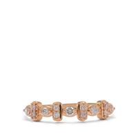 Natural Pink Diamond Ring in 9K Rose Gold 0.28ct