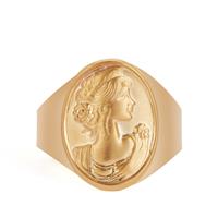 9K Gold Cameo Ring 2.20g