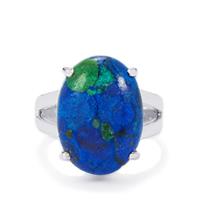 Azure Malachite Ring in Sterling Silver 9.85cts