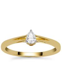 Diamond Ring in 9K Gold 0.19ct