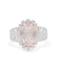 Rose Quartz Ring in Sterling Silver 8.50cts