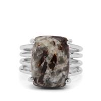 Astrophyllite Ring in Sterling Silver 9cts