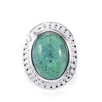 13ct Tibetan Turquoise Sterling Silver Aryonna Ring 