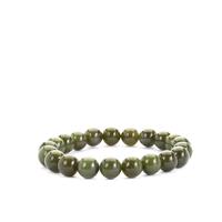 Nephrite Jade Stretchable Bracelet 150cts