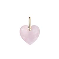 Rose Quartz Pendant in Gold Tone Sterling Silver 18.59cts