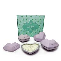 Gem Auras Set of 4 Heart Shaped Tinned Candles with Rose Quartz ATGW 80cts