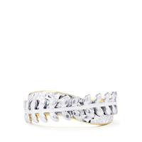 Two Tone Midas Diamond Cut Natura Couture Ring 