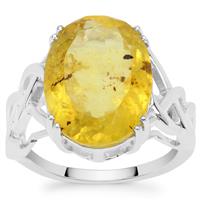 Dominican Amber Ring in Sterling Silver 3.75cts
