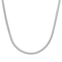 30" Sterling Silver Tempo Round Snake Chain 6.17g