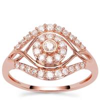 Natural Pink Diamond Ring in 9K Rose Gold 0.55ct