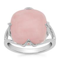 Peruvian Pink Opal Ring in Sterling Silver 6.70cts