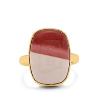 Windalia Mookite Ring in Gold Plated Sterling Silver 11.35cts
