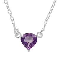 Moroccan Amethyst Necklace in Sterling Silver 1cts
