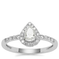Diamond Ring in Platinum 950 0.76cts
