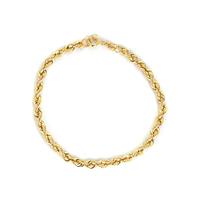 7.5" 9K Gold Altro Hollow Rope Bracelet 2.20g