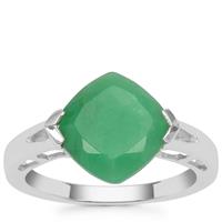 Chrysoprase Ring in Sterling Silver 3.60cts