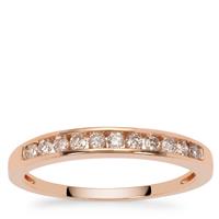 Natural Pink Diamonds Ring in 9K Rose Gold 0.29ct