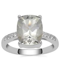 Nigerian Cullinan Topaz Ring with White Topaz in Sterling Silver 5.10cts
