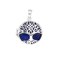 Lapis Lazuli Locket in Sterling Silver 10cts
