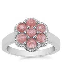 Pink Tourmaline Ring in Sterling Silver 1.40cts