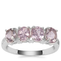 Burmese Pink Spinel Ring with Diamond in Sterling Silver 2.60cts