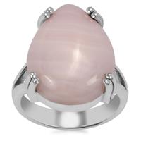 Pink Aragonite Ring in Sterling Silver 13.50cts