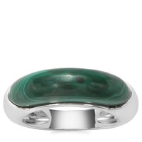 Malachite Ring in Sterling Silver 7.39cts