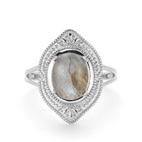 Paul Island Labradorite Ring in Sterling Silver 3.32cts